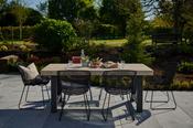 Kingsville Garden Dining Set Graphite 195cm