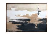 Sable Rise Hand Embellished Canvas Wall Art image