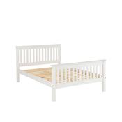 Monaco High Foot End Double Bedframe - White image