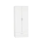 Nevada White 2 Door Wardrobe