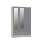 Nevada Grey 3 Door Wardrobe image