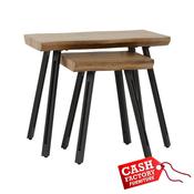 Quebec Wave Edge Nest of 2 Tables