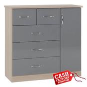 Nevada Grey Low Wardrobe