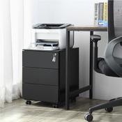 Song 3 Drawer Filing Cabinet - Black image