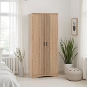Tessa 2 Door Wardrobe - Natural Oak Effect image