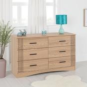 Tessa 6 Drawer Chest - Natural Oak Effect image