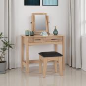 Tessa Dressing Table Set - Natural Oak Effect image