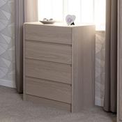 Paris 4 Drawer Chest - Smoked Ash Effect image
