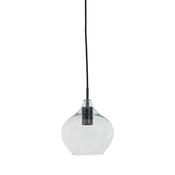 Hanging Lamp Ãƒëœ20x21,5 Cm Rakel Matt Black+Clear
