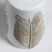 Miu Narrow Vase 16X16x30cm White/Natural