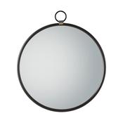 Bayswater Black Round Mirror 610X700mm