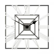 24'' Evening Star Square Wall Clock Graphite