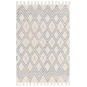Nepal 120X170cm Cream/Blue Diamond Rug image