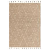 Nepal 120X170cm Sand/Cream Linear Rug
