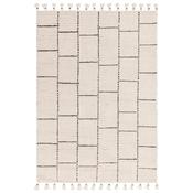 Nepal 160X230cm Cream/Black Tile Rug