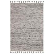 Nepal 200X290cm Grey/Black Diamond Rug