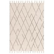 Nepal 200X290cm Cream/Black Linear Rug image