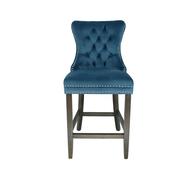 Casey Bar Stool Antique Leg Blue