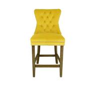 Casey Bar Stool Natural Leg Yellow image