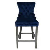 Casey Bar Stool Antique Leg Navy