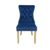 Casey Chair Natural Leg Navy