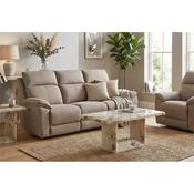 Braxton 3 Seater Electric Recliner Latte image