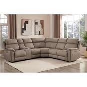Braxton Corner Group Electric Recliner Latte image