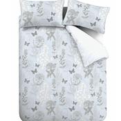 Floral Butterfly Duck Egg Double Duvet Set