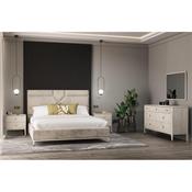 Dillon 6' Bed Frame Stone Sand Velvet image