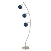 Ball 3 Light Blue Floor Lamp