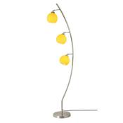 Ball 3 Light Yellow Floor Lamp