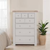Detta Tall Chest 8 Drawer Taupe image