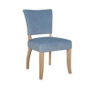 Wellington Dining Chair Blue Velvet