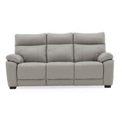 Bordeaux 3 Seater Fixed Grey