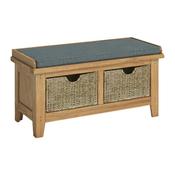 Blake Hallway Bench With Basket