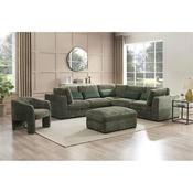 Heather Storage Ottoman Green image