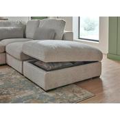 Heather Storage Ottoman Light Grey image