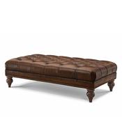 Windsor Rectangular Footstool Vintage Leather