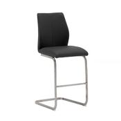 Eire Counter Stool Brushed Steel Black image