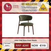 Julian Chair Moss Green Boucle image