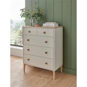 Maisie Medium Chest 5 Drawers Cashmere Oak image