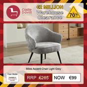 Miles Accent Chair Light Grey image