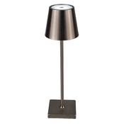 Led Rechargeable Brushed Nickel Table Lamp 33Cmh