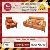 Ophelia 3 Seater And Recliner image