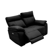 Bordeaux 2 Seater Electric Recliner Black