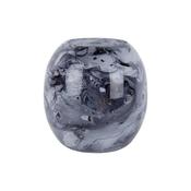 Vase Blended Sphere Glass Dark Grey