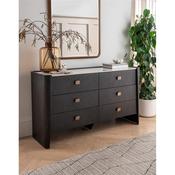 Rhea Dressing Chest 6 Drawer Ebony image