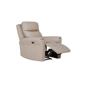 Rusto Chair Electric Recliner Mushroom Fabric image