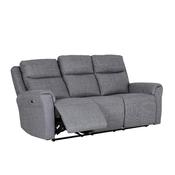 Rusto 3 Seater Electric Recliner Charcoal Fabric image