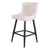 Sandy Beige Fabric Bar Stool